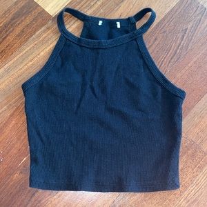 Black basic halter top
